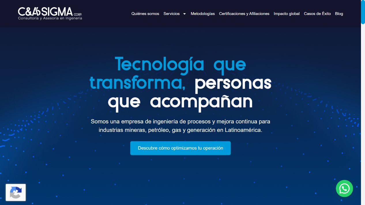 Banner principal de C&A 6 SIGMA