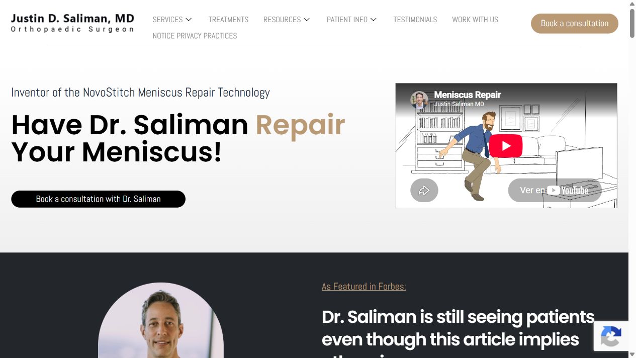 Banner principal de Justin Saliman MD